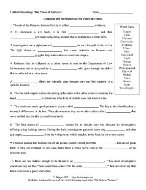 The Value Of Evidence Worksheet Answers Free Pdf Physical Evidence Worksheet - Physical Evidence Worksheet