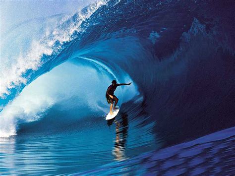 the wave surfing
