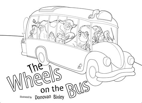 The Wheels On The Bus Coloring Page Colouring Pages Of Bus - Colouring Pages Of Bus