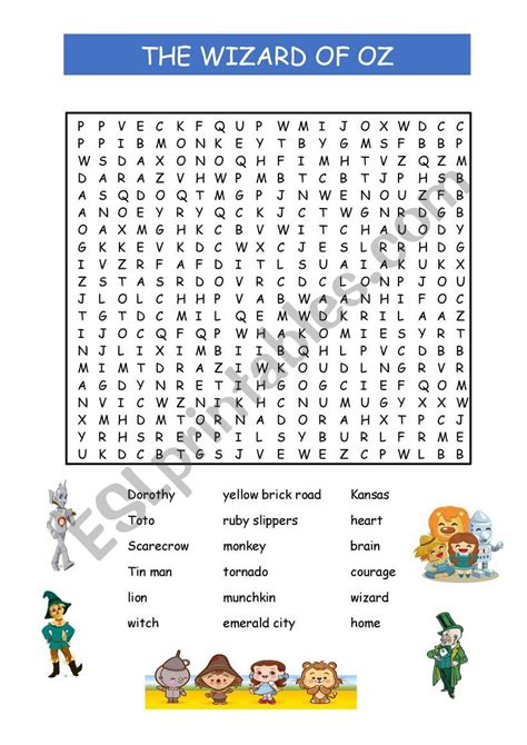 The Wizard Of Oz Word Worksheet Grade 1 Word Wizard Worksheet - Word Wizard Worksheet