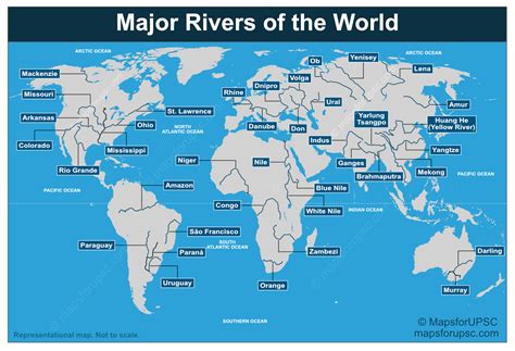 The World Map With Rivers
