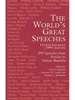 The Worlds Great Speeches Fourth Enlarged Edition