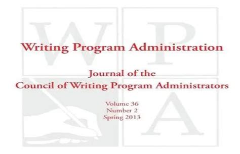 The Writing Program Administrators Resource A Guide To Reflective Institutional Practice