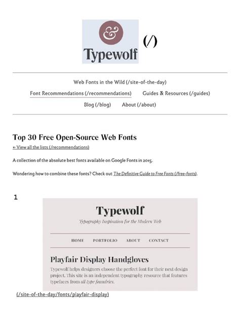 Read Online The 30 Best Free Google Web Fonts For 2015 Typewolf 