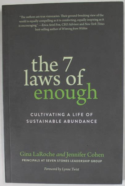 Read Online The 7 Laws Of Enough Cultivating A Life Of Sustainable Abundance 