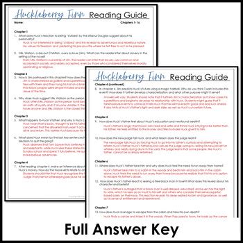 Read The Adventures Of Huckleberry Finn Reading Guide Answers 