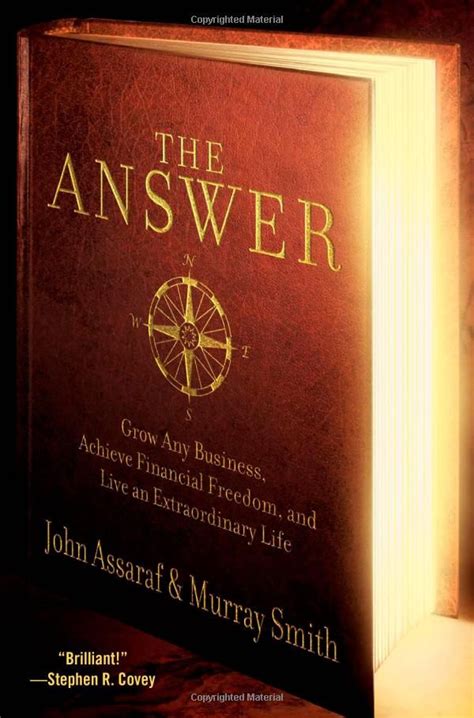 Download The Answer Grow Any Business Achieve Financial Freedom And Live An Extraordinary Life By Assaraf John Smith Murray Abridged Edition Audiocd2008520 