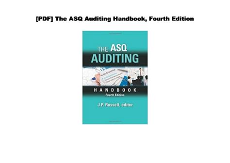 Read The Asq Auditing Handbook Fourth Edition Pdf Pdf 