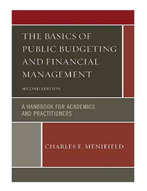 Read Online The Basics Of Public Budgeting And Financial Management A Handbook For Academics And Practitioners 