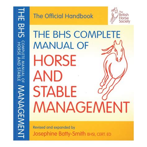 Read Online The Bhs Complete Manual Of Stable Management 