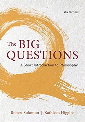 Full Download The Big Questions A Short Introduction To Philosophy 