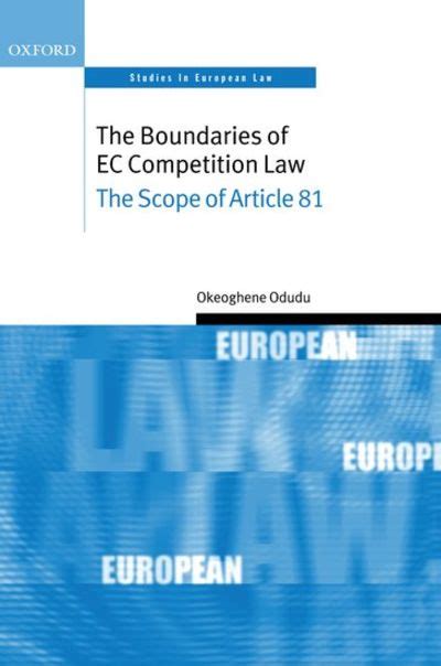 Full Download The Boundaries Of Ec Competition Law The Scope Of Article 81 Oxford Studies In European Law 