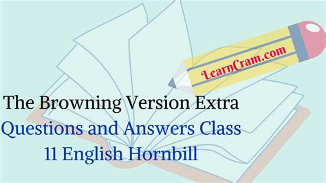 Read Online The Browning Version English Hornbill 