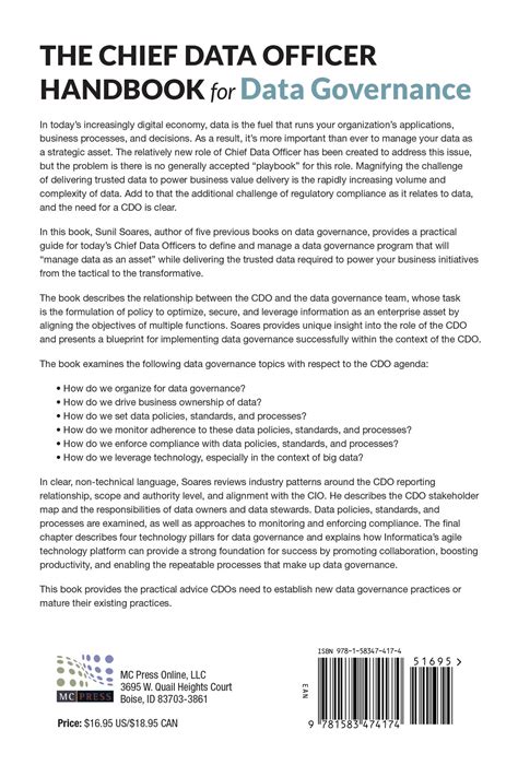 The Chief Data Officer Handbook for Data Governance