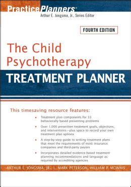 Read The Child Psychotherapy Treatment Planner Fourth Edition 