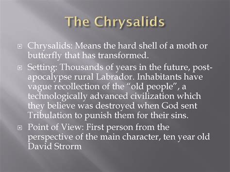 Read The Chrysalids Wordpress 