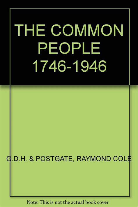 Read Online The Common People 1746 1946 