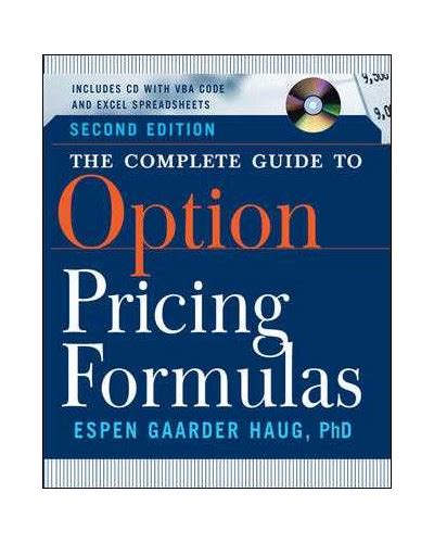 Read The Complete Guide To Option Pricing Formulas Free Download 