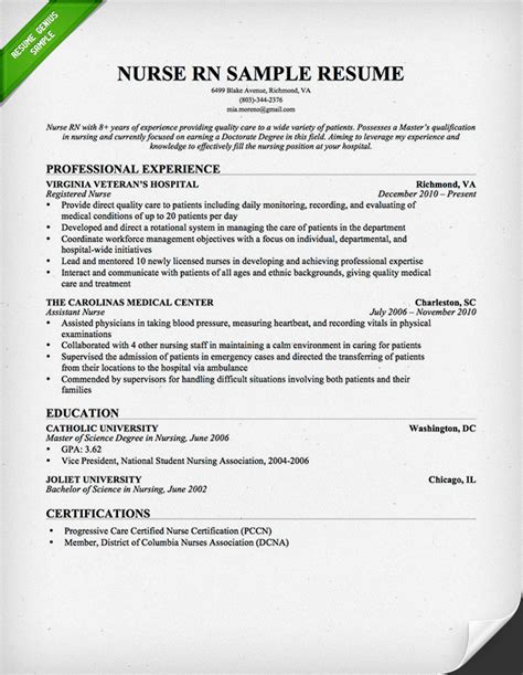 Full Download The Complete Guide To Resume Writing For Nursing Students And Alumni 