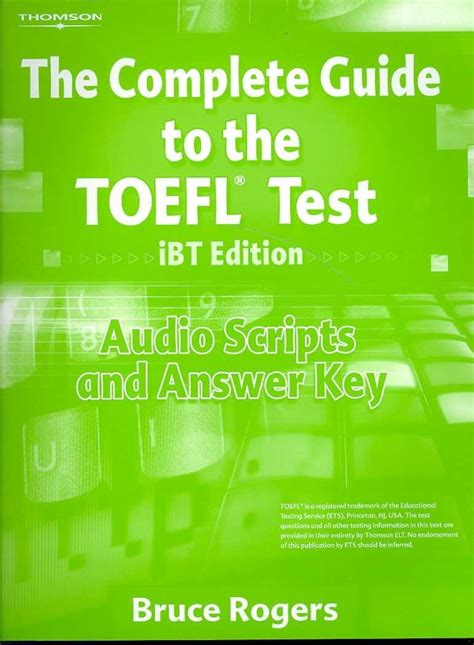 Read The Complete Guide To Toefl Test Ibt Answer Key 
