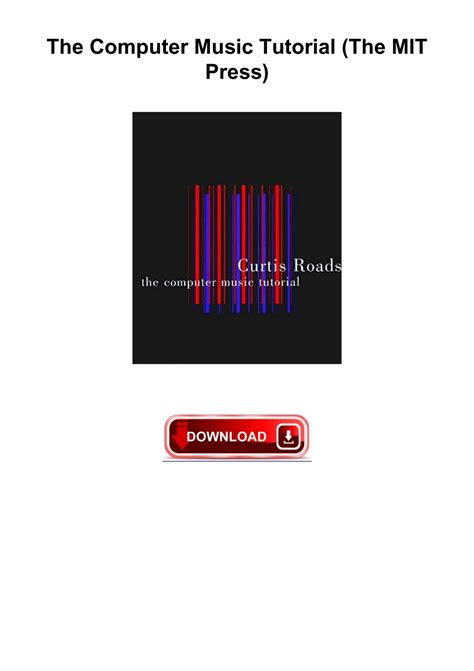Full Download The Computer Music Tutorial The Mit Press 