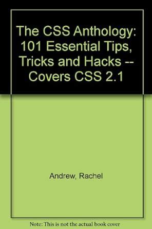 Download The Css Anthology By Rachel Andrew 