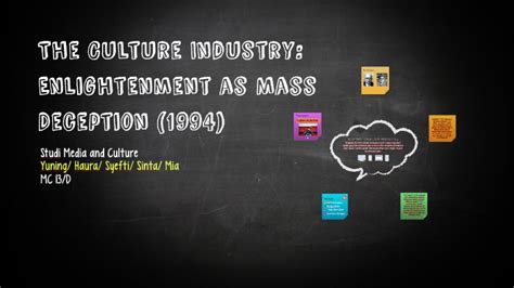Full Download The Culture Industry Enlightenment As Mass Deception 