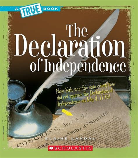 Download The Declaration Of Independence True Books American History Paperback 