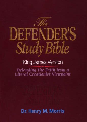 Download The Defenders Study Bible Defending Faith From A Literal Creationist Viewpoint King James Version Leather Bound Anonymous 