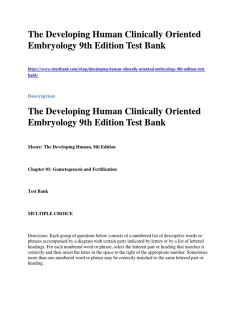 Read The Developing Human Clinically Oriented Embryology 9Th Edition 