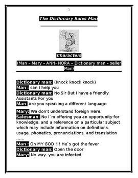Read Online The Dictionary Salesman Script 