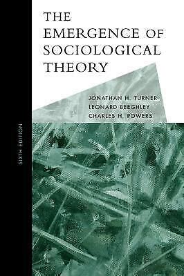 Read Online The Emergence Of Sociological Theory 