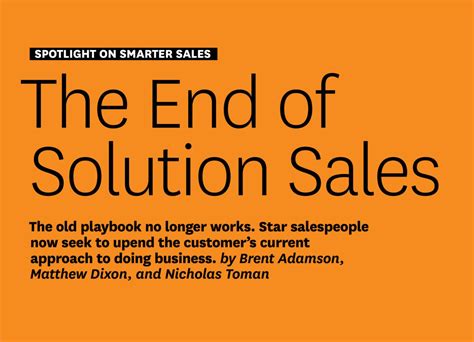 Full Download The End Of Solution Selling Pdf 