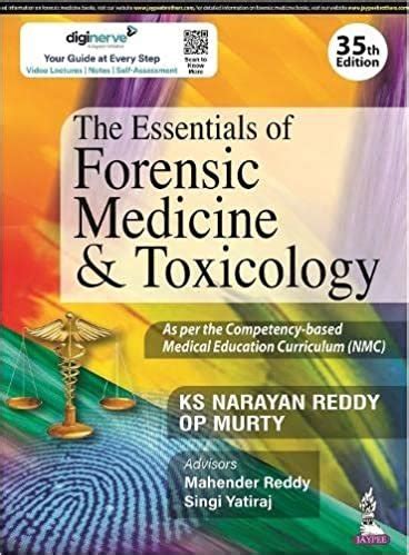 Read The Essentials Of Forensic Medicine And Toxicology By Narayan Reddy 
