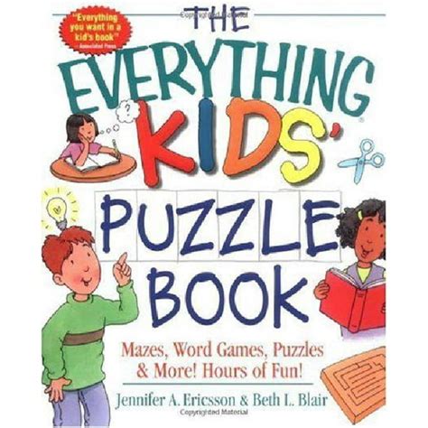 Read The Everything Kids Puzzle Book Mazes Word Games Puzzles More Hours Of Fun 