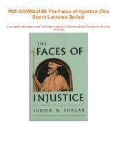 Full Download The Faces Of Injustice The Storrs Lectures Series 
