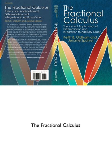 Full Download The Fractional Calculus Theory And Applications Of Differentiation And Integration To Arbitrary Order Dover Books On Mathematics 