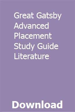 Read Online The Great Gatsby Advanced Placement Study Guide 