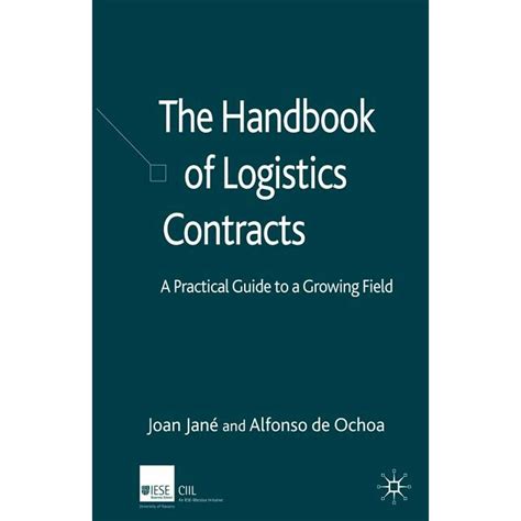 Download The Handbook Of Logistics Contracts A Practical Guide To A Growing Field 