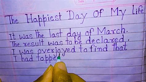 Download The Happiest Day Of My Life Essay For Class 6 