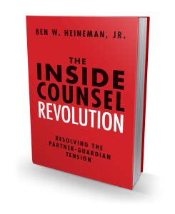 Download The Inside Counsel Revolution Resolving The Partner Guardian Tension 