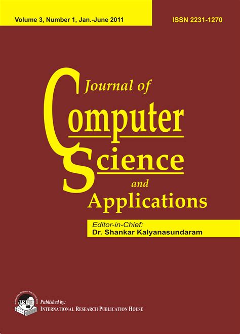 Read The International Journal Of Computer Science Applications Tijcsa 