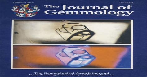 Read The Journal Of Gemmology Vol 23 No 2 April 1992 