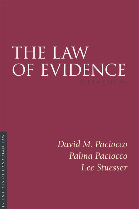Read The Law Of Evidence 