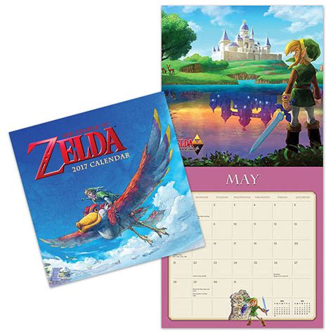 Read Online The Legend Of Zelda 2017 Wall Calendar 