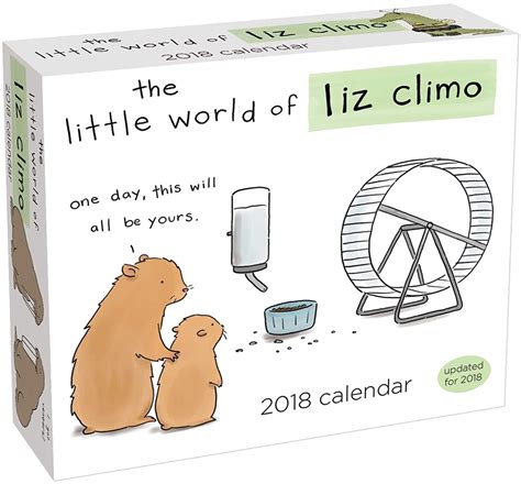 Read Online The Little World Of Liz Climo 2018 Day To Day Calendar 