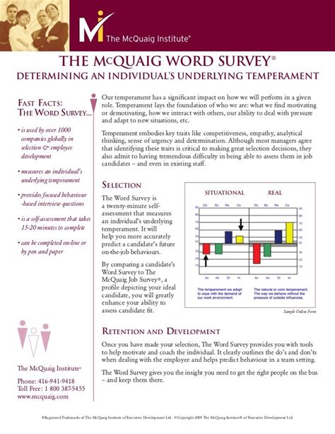 Read The Mcquaig Word Survey 