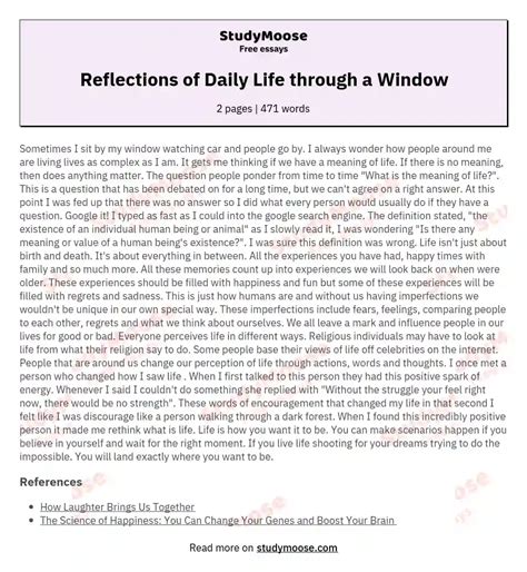 Read The Meaning Of Life Paper 