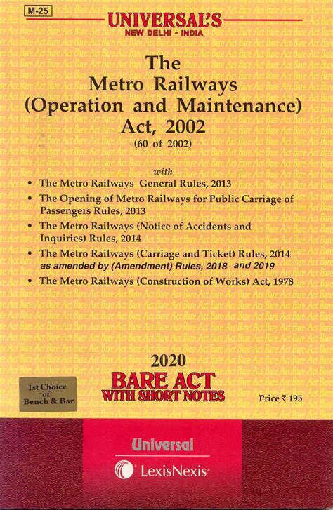 Read The Metro Railways Operation And Maintenance Act Pdf 