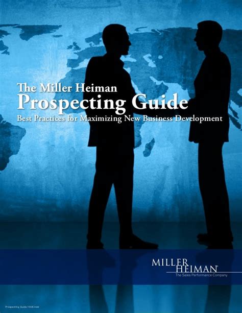 Full Download The Miller Heiman Prospecting Guide Lms Leadership 